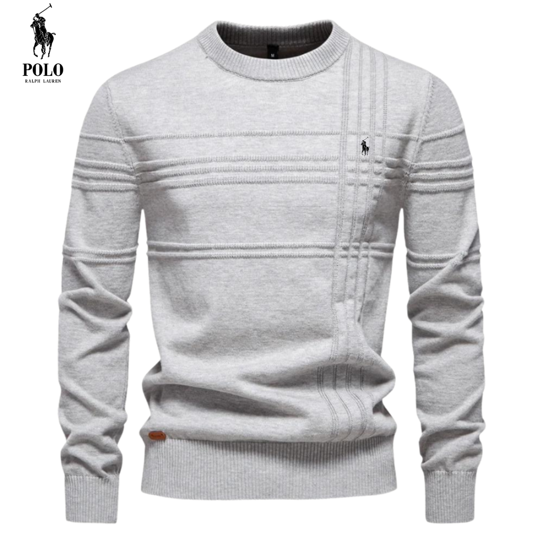 Kursava™ | Men's Sweater With Checkered Design