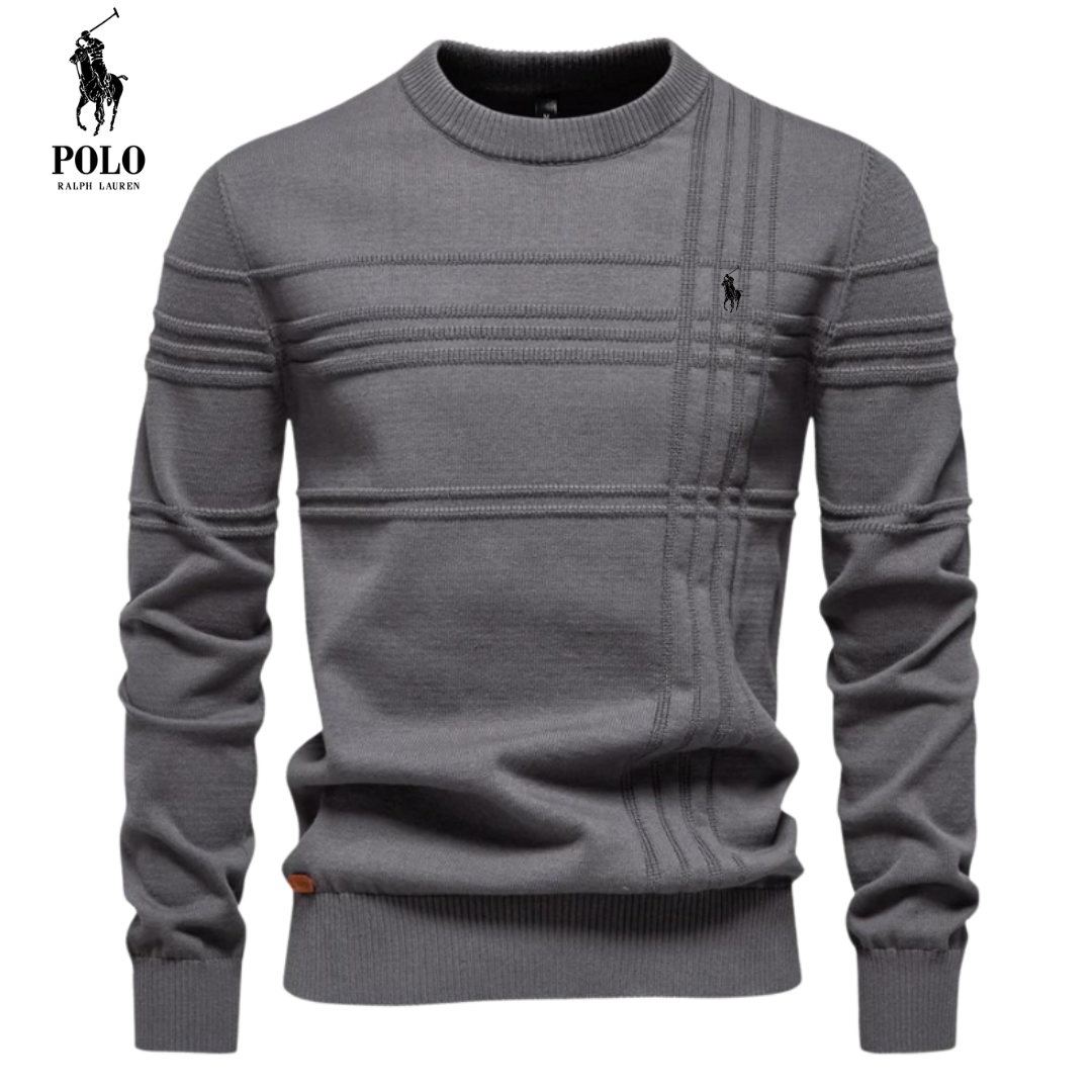 Kursava™ | Men's Sweater With Checkered Design