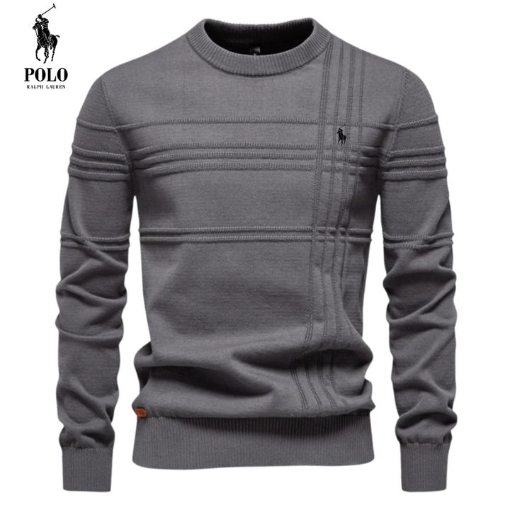 Kursava™ | Men's Sweater With Checkered Design