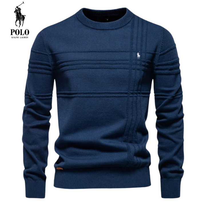 Kursava™ | Men's Sweater With Checkered Design