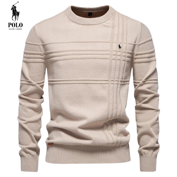 Kursava™ | Men's Sweater With Checkered Design