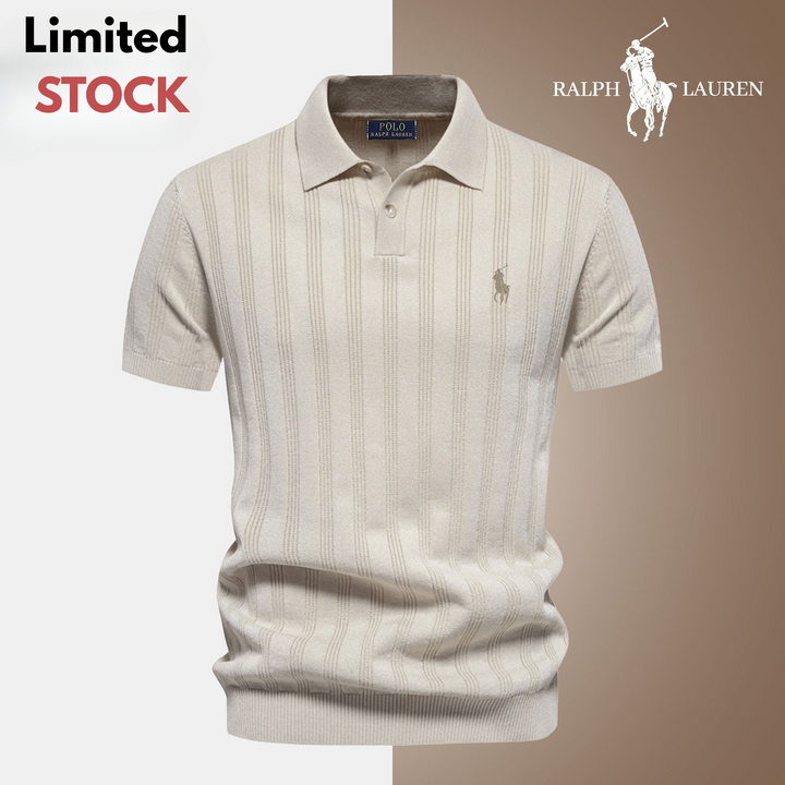 Men's Textured Knit Polo RL